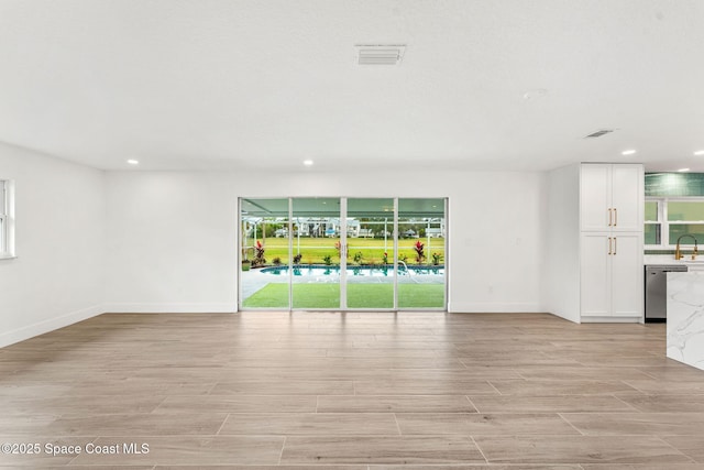 view of unfurnished living room