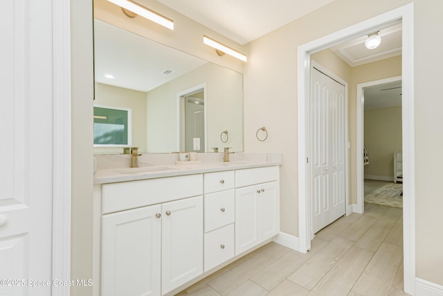 bathroom featuring vanity