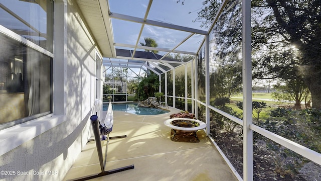 view of sunroom / solarium