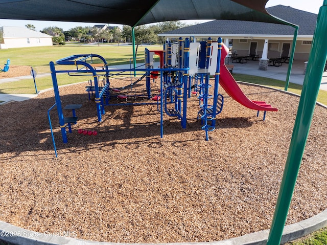 view of jungle gym