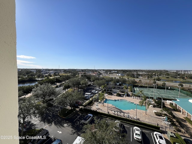 birds eye view of property