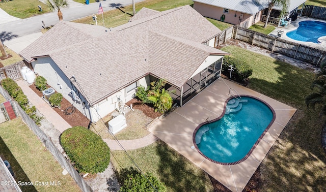 birds eye view of property