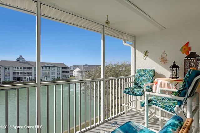 unfurnished sunroom with plenty of natural light