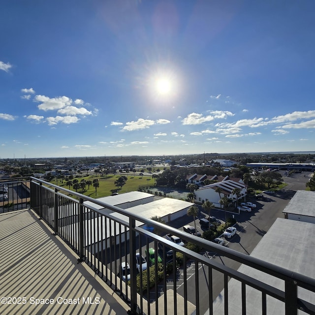 view of balcony