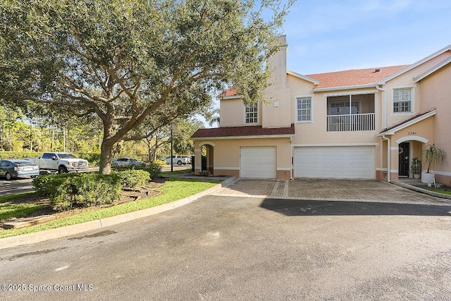 view of front of house featuring a garage