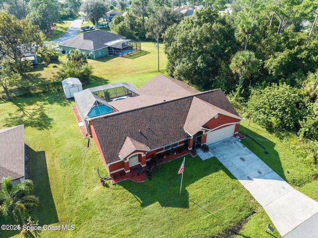 birds eye view of property