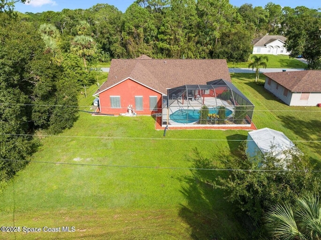 birds eye view of property