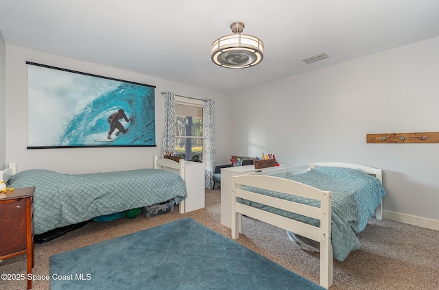 bedroom featuring carpet floors