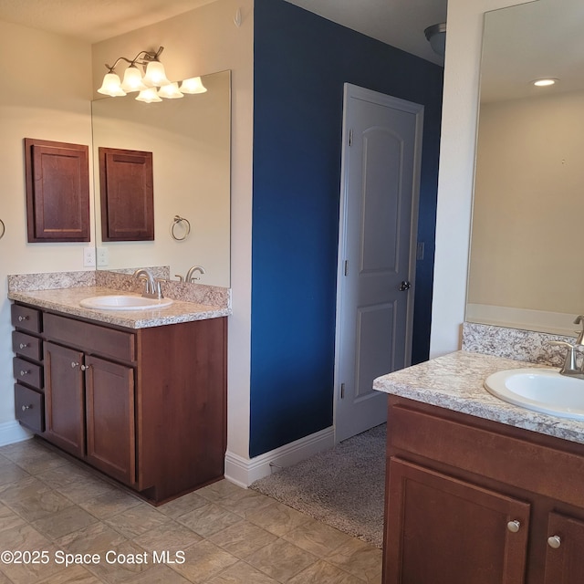 bathroom featuring vanity