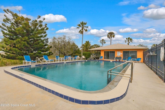 view of pool with a patio