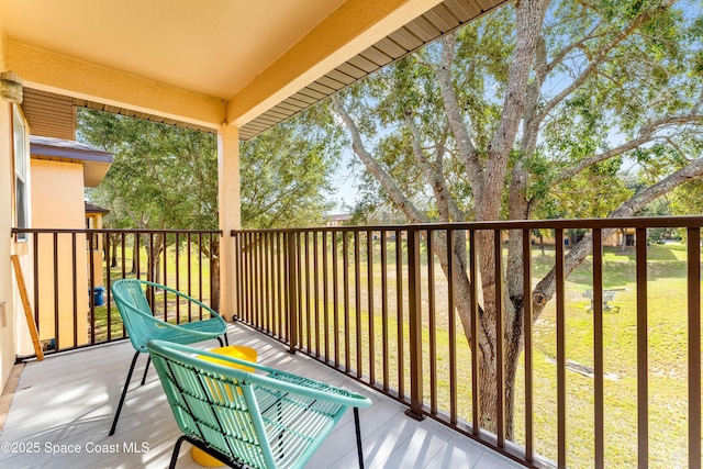 view of balcony