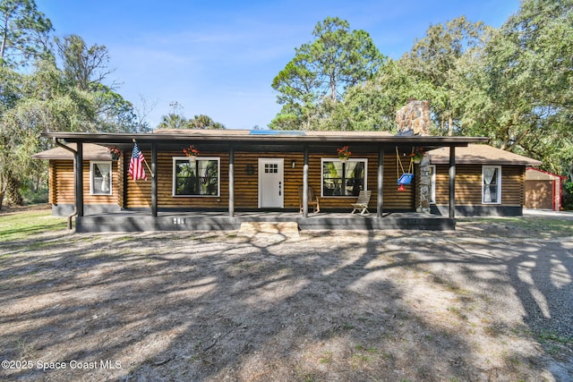 view of front of house featuring covered porch