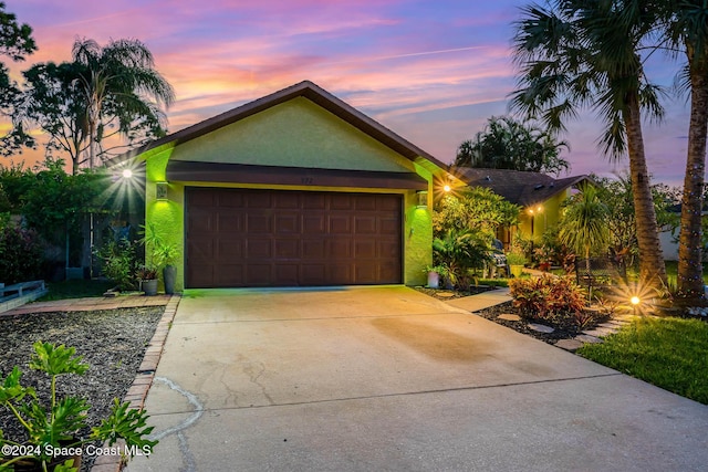 ranch-style house with a garage