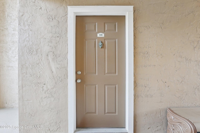 view of entrance to property