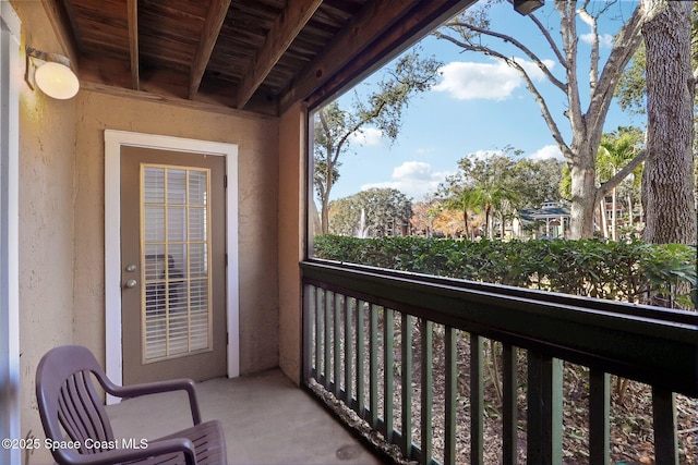 view of balcony