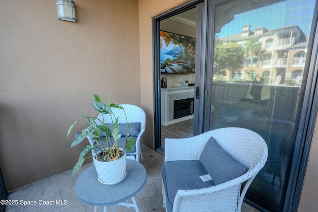 balcony featuring a patio