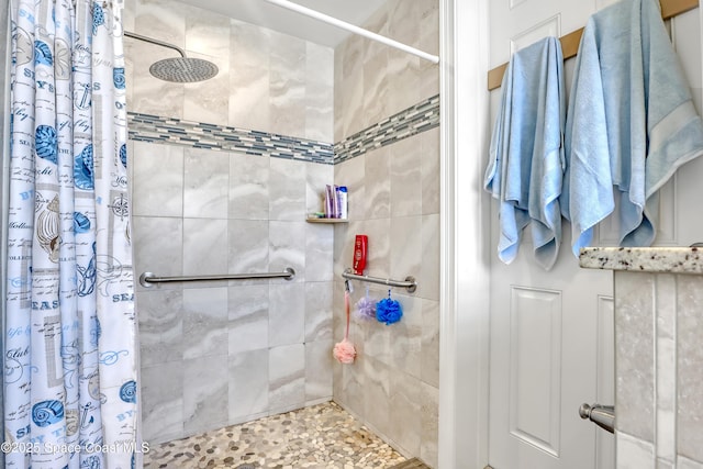 bathroom with walk in shower