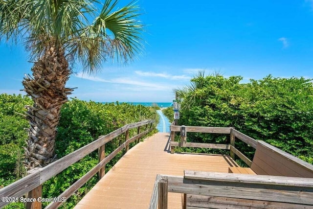 view of home's community featuring a water view