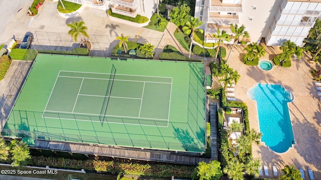 birds eye view of property