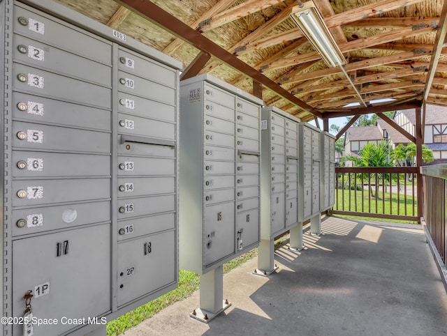 view of home's community featuring a mail area