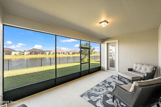 view of sunroom / solarium