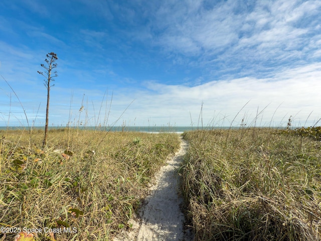 view of local wilderness featuring a water view