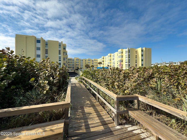 view of dock