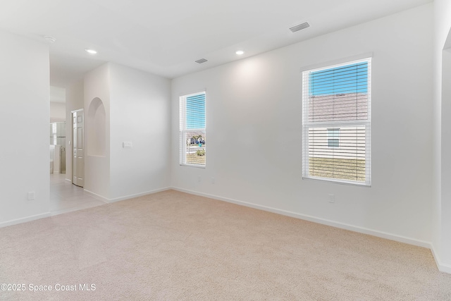 view of carpeted empty room