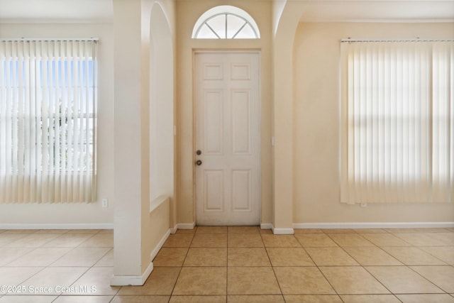 view of tiled entryway