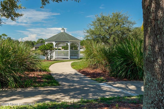 surrounding community with a gazebo