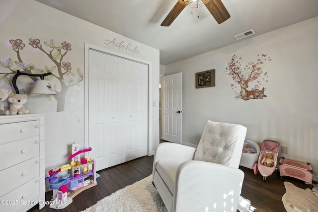 interior space featuring dark hardwood / wood-style flooring