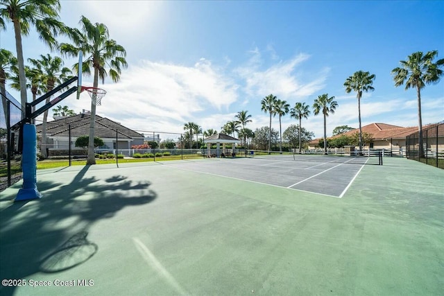 view of tennis court