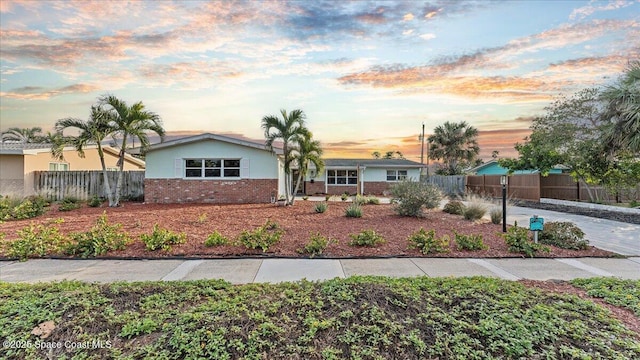 view of ranch-style house