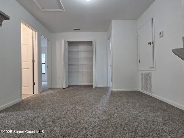 view of carpeted empty room