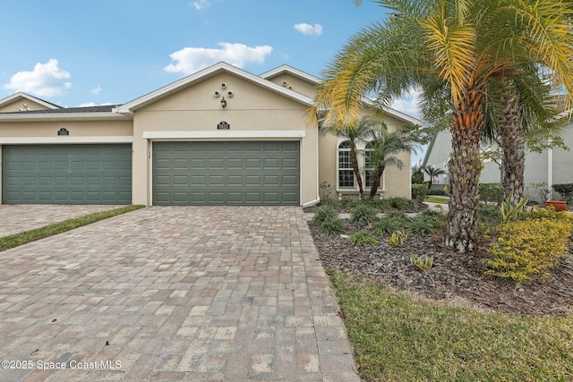 view of front of house featuring a garage