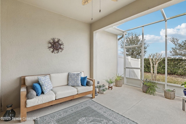 view of sunroom / solarium