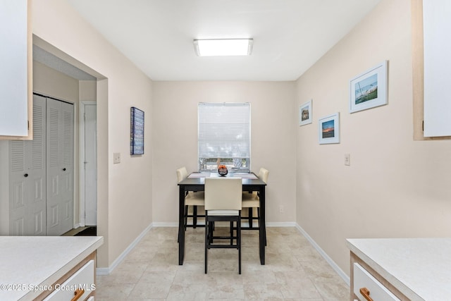 view of dining room