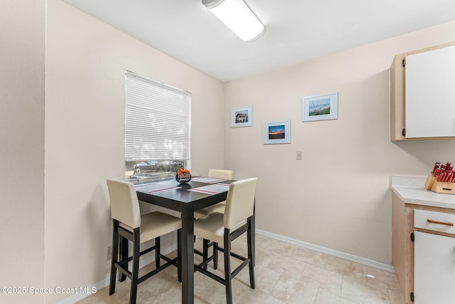 view of dining room