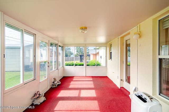 view of sunroom / solarium