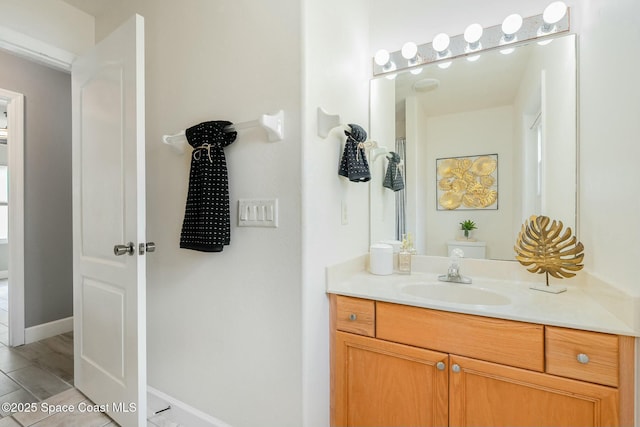 bathroom with vanity