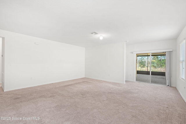 empty room with light carpet