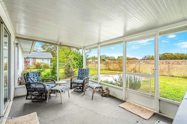 sunroom with a wealth of natural light