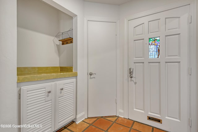 view of tiled foyer