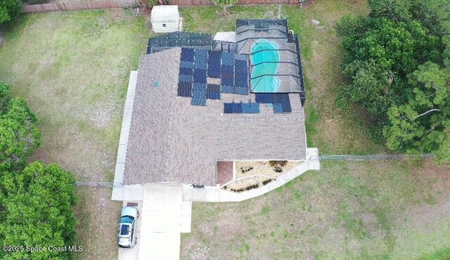 471 Booker Ave SE, Palm Bay, FL 32909 - aerial view of property and surrounding area with a pool