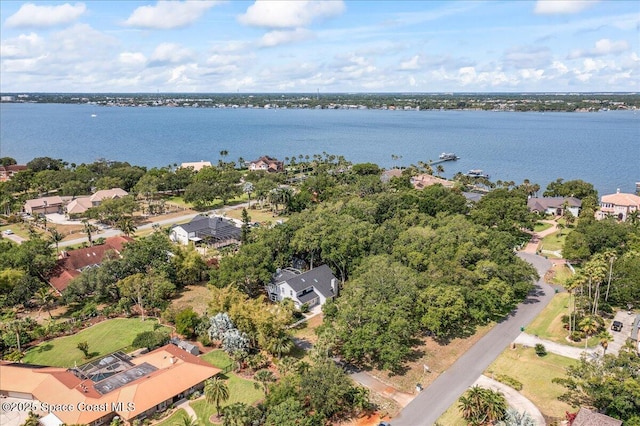 145 Crispin St, Merritt Island, FL 32952 - aerial perspective of suburban area with a nearby body of water