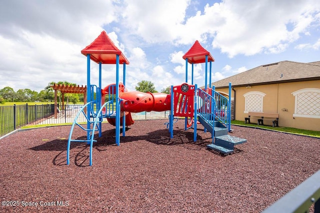 view of jungle gym