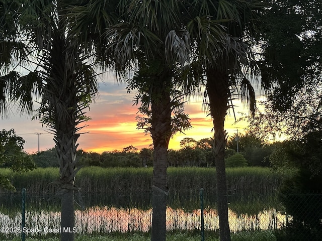 view of nature at dusk