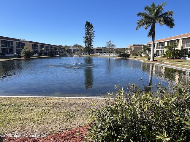 view of water feature