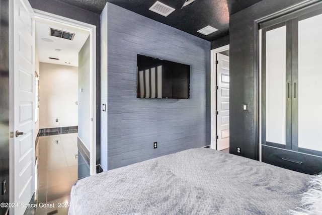 view of tiled bedroom