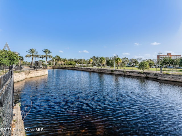 view of water feature